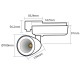 Spot Rond sur Rail LED COB 40W