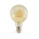 Ampoule LED E27 Globe 4W COB Filament Spirale G95 Golden - Vue façe