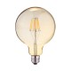 Ampoule LED E27 Globe 2W COB Filament G125 Golden