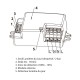 Plafonnier LED RONDO - 18W Ø300 mm (détecteur en option) - Schéma