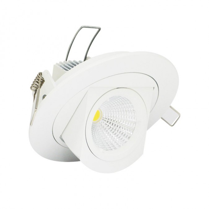Spot Orientable LED COB Escargot 10W Rond