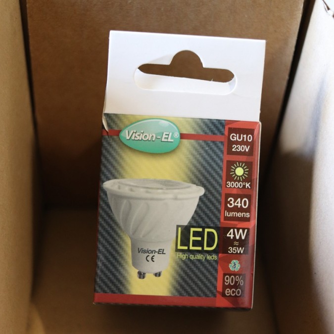 Ampoule LED GU10 4W COB 80°