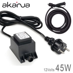 Alimentation électronique LED 45W Etanche IP67 12V + 2M de câble 12V