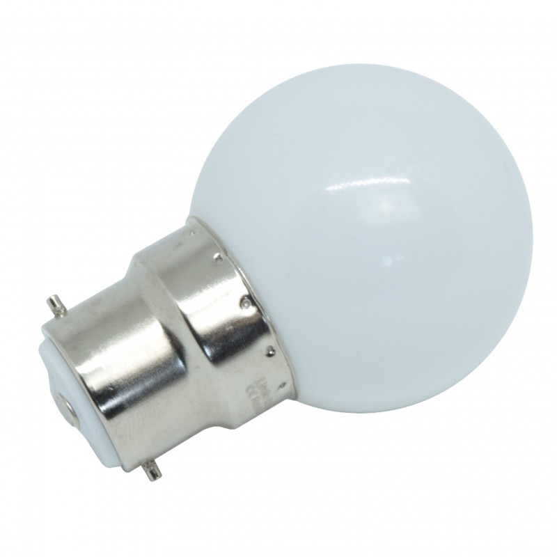 Lot de 2 Ampoules LED B22 à Intensité Variable Blanc Chaud 3000K 5W  Remplace la Forme de Balle de Golf G45 40W 50W 230V B22D / BC Culot à Baïonnette  Ampoules Halogène 
