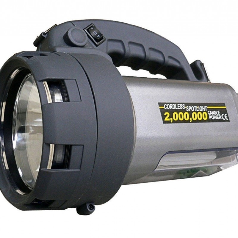 Lampe Projecteur Spot Light Rechargeable 3 en 1 LED + NEON + HALOGENE -  Portée 250m Lumitorch®