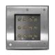 Spot 230V encastrable sol carré LED COB 12W - IP67 - Vue face