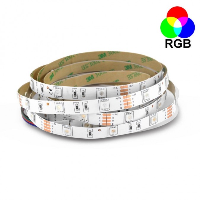Ruban LED 7,2 Watts /m RGB - Rouleau 5M 12V