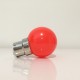 Lot de 3 ampoules LED B22 1W Rouges Incassables (équivalence 15W) pour Guirlande Extérieure