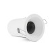 Support de spot BBC rond blanc casse Ø90 MM + douille GU10