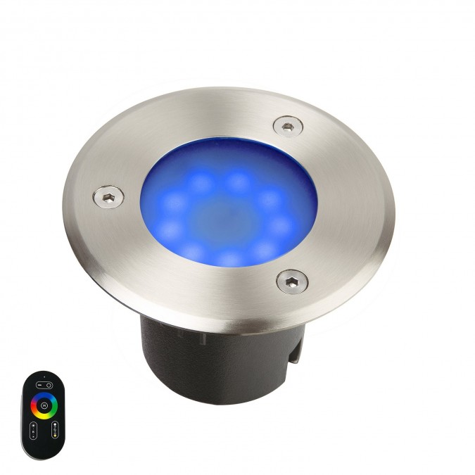 Spot LED encastrable au sol en inox RGB 6W – Extérieur étanche - ®